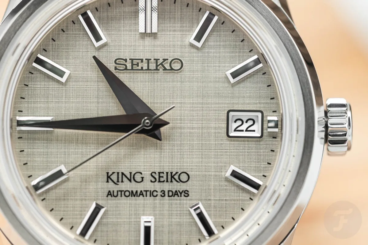 King Seiko SPB369 with linen texture dial