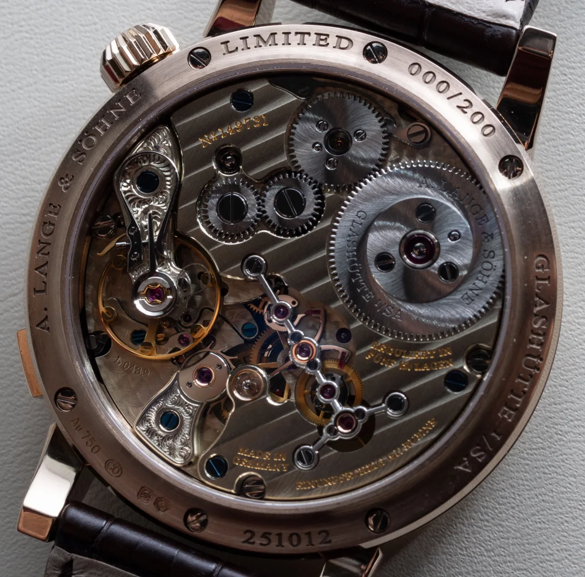 Zeitwerk Honeygold Lumen power reserve indicator