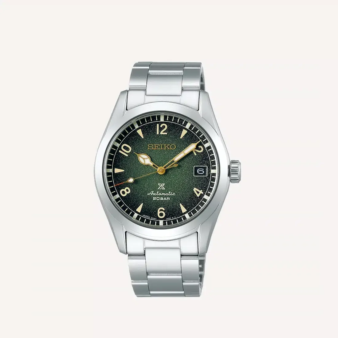 Seiko Prospex Land SPB155 with deep green dial and cathedral hands