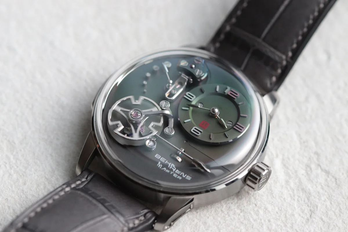 Behrens Kung Fu watch showcasing sapphire glass and dial