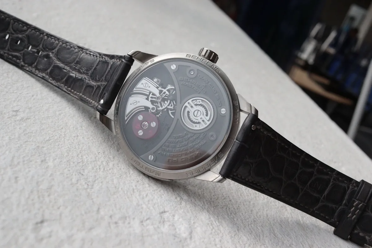 Behrens Kung Fu with gray alligator strap