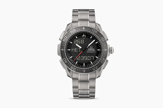 Omega Speedmaster Skywalker X-33 Chronograph Watch with LCD display.