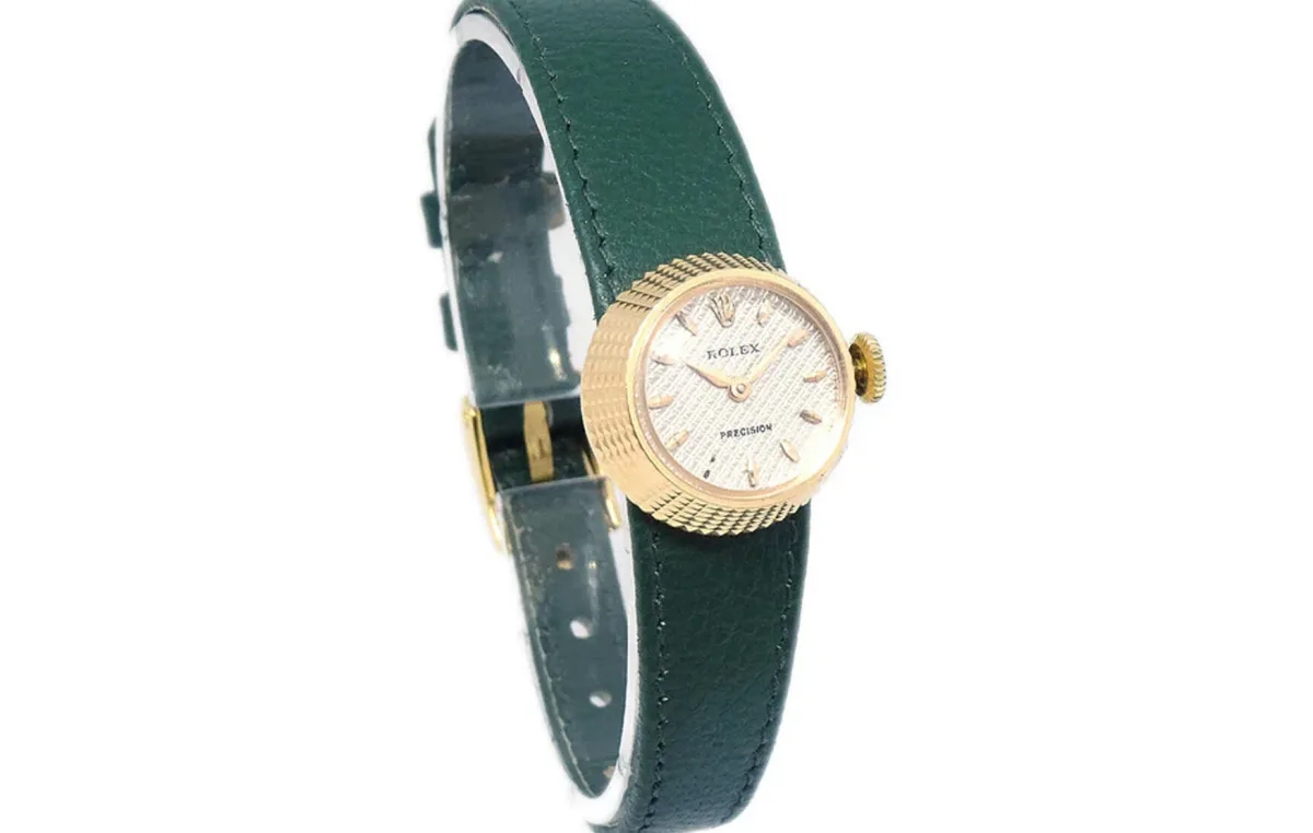 Rolex Chameleon watch with interchangeable leather straps