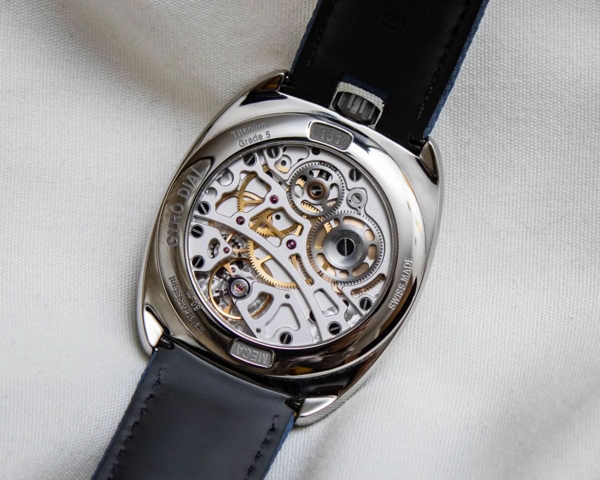 Byrne Gyro Dial MECA with blue rubber strap