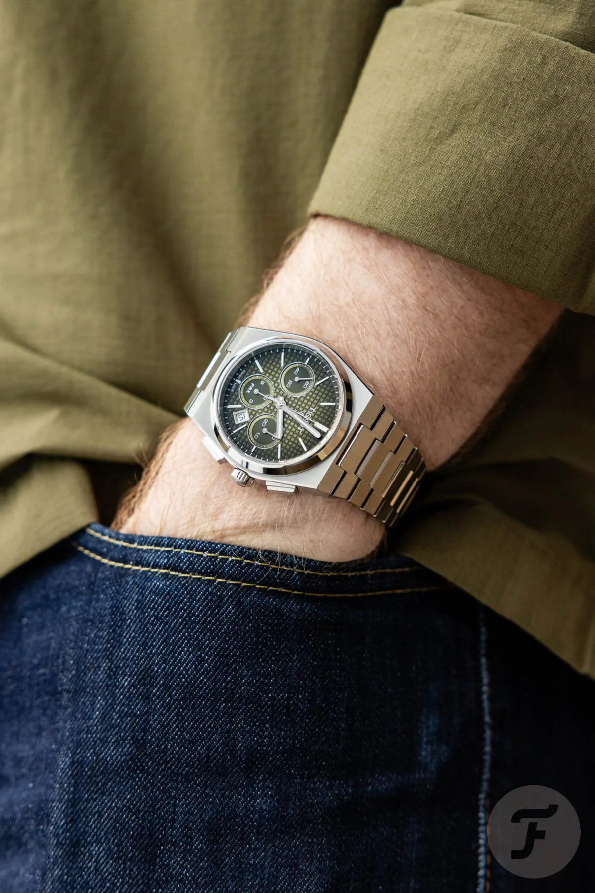 Tissot PRX Automatic Chronograph with green dial