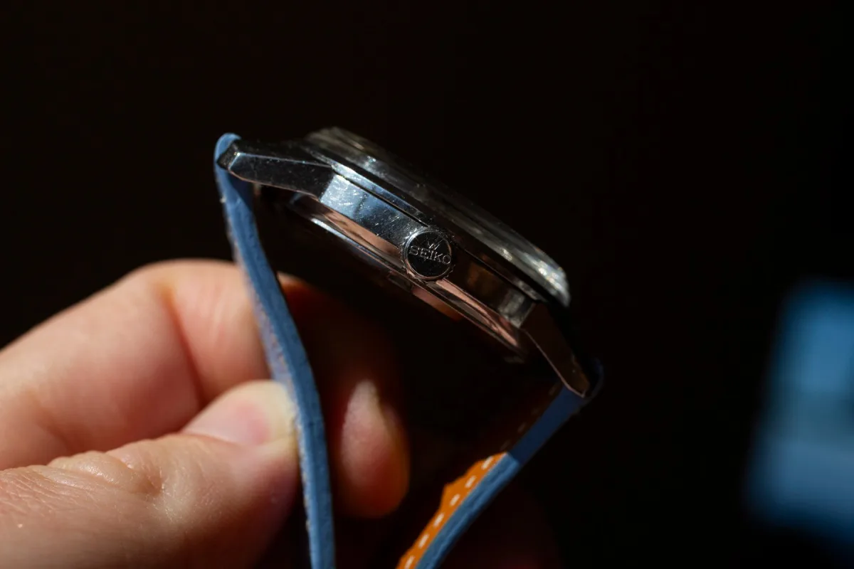 Watchmaker servicing a vintage King Seiko movement