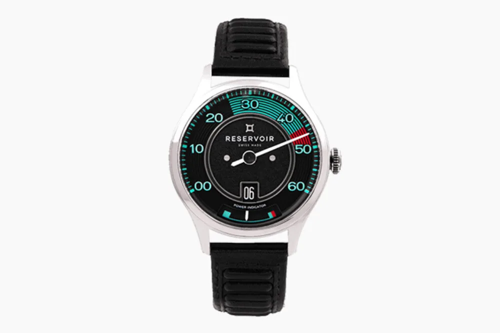 Reservoir KANISTER with tachometer-style dial