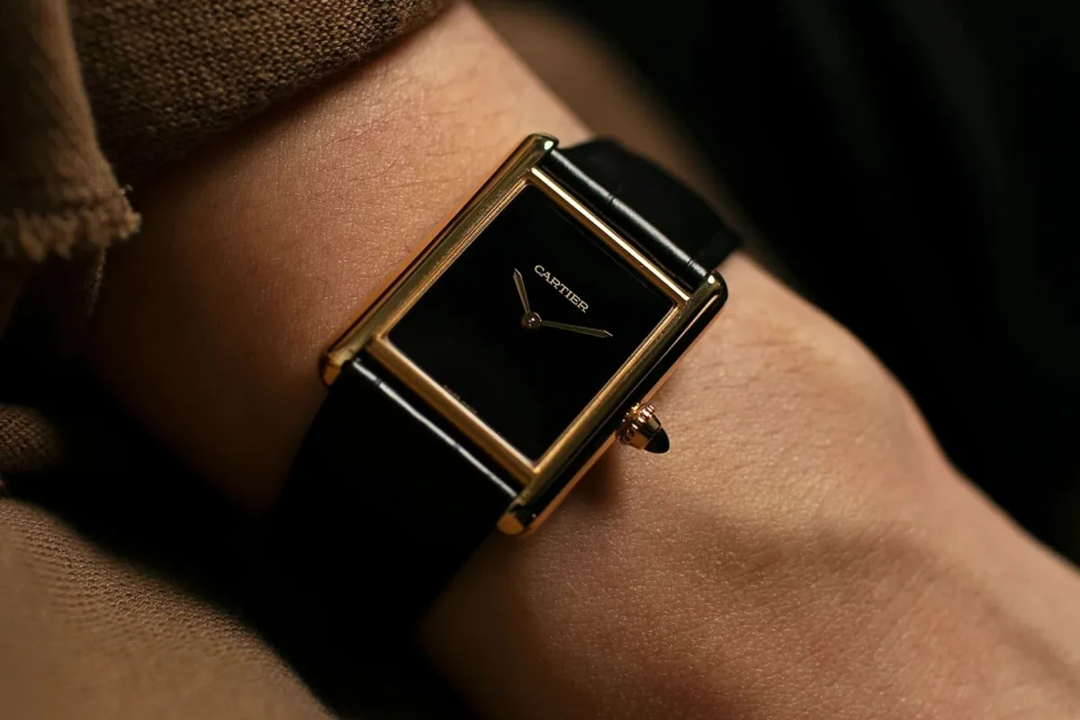 James Bond concept with a Cartier watch