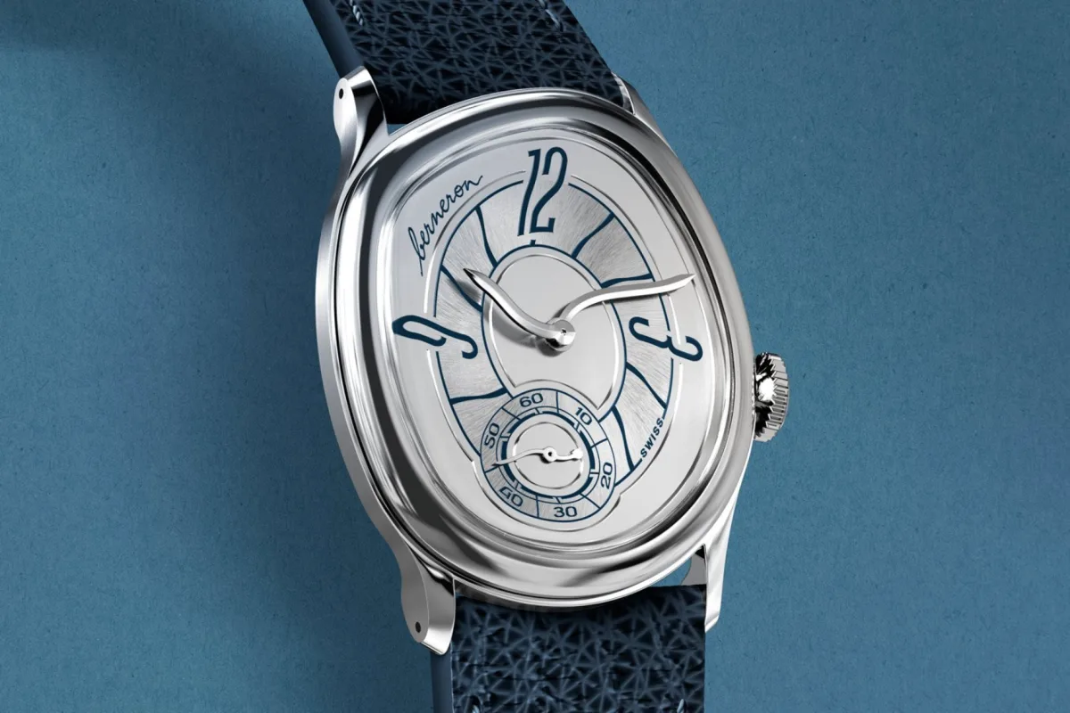 Berneron Mirage watch with psychedelic 1960s design