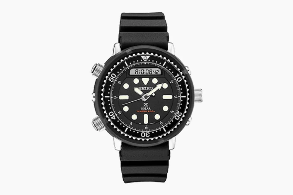 Seiko Prospex Arnie SNJ025 watch with solar charging