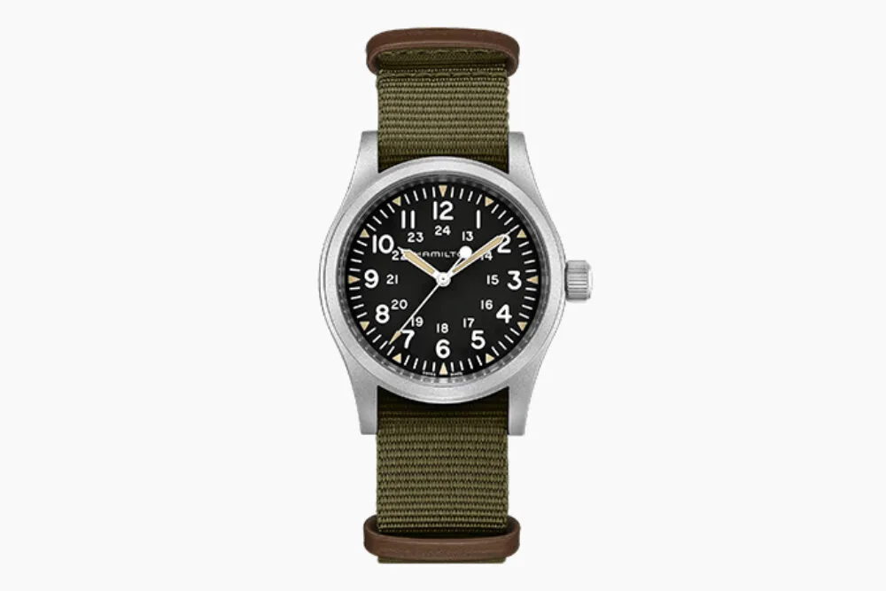 Hamilton Khaki Field Mechanical 38mm watch with NATO strap