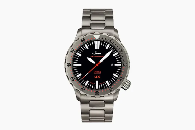 Sinn UX EZM 2B watch with submarine steel case