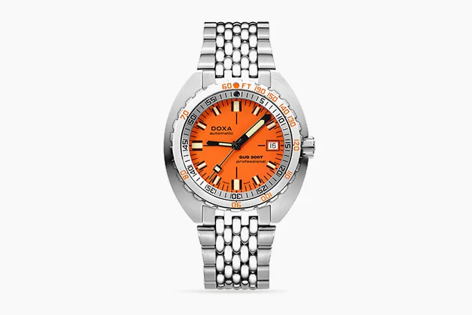 Doxa Sub 300T Professional diving watch with orange dial