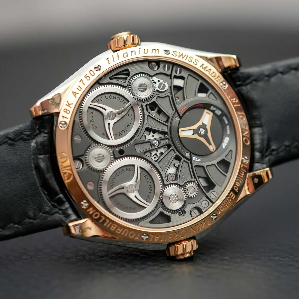 Cyrus Etheral Twin Orbital Tourbillon movement CYR518-E