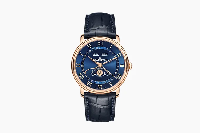 Blancpain Villeret Quantieme Complet with blue dial