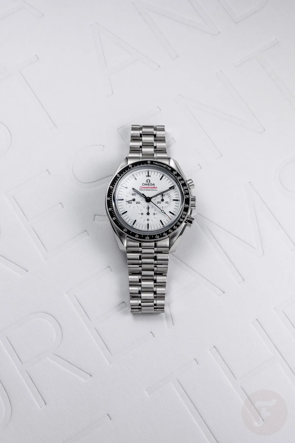 Omega Speedmaster Professional Moonwatch with white dial