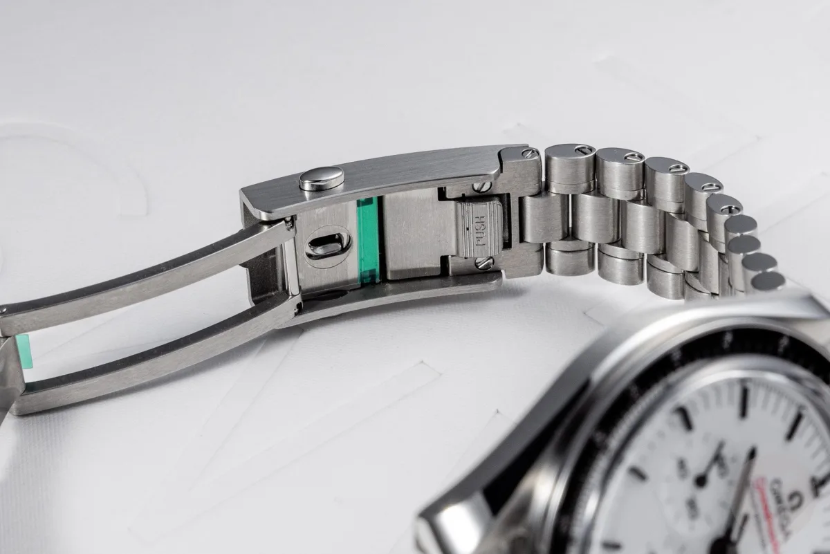 Black and white dial Speedmasters side by side