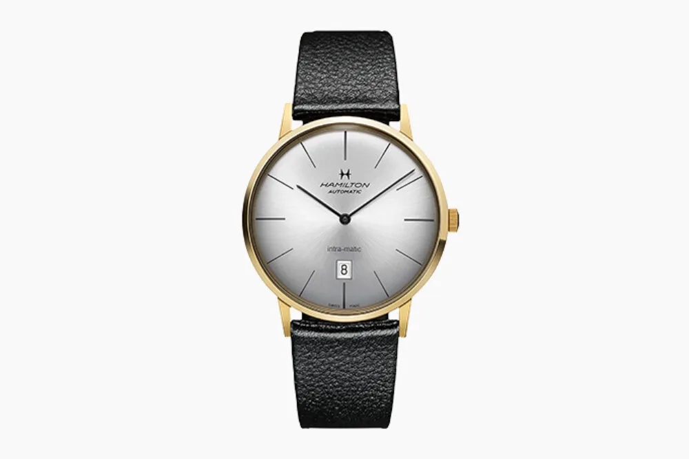 Hamilton American Classic Intra-Matic watch in gold PVD