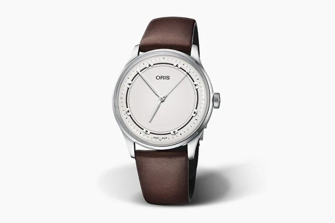 Oris Artelier Art Blakey Edition watch resembling a drum with luminescent-coated hands