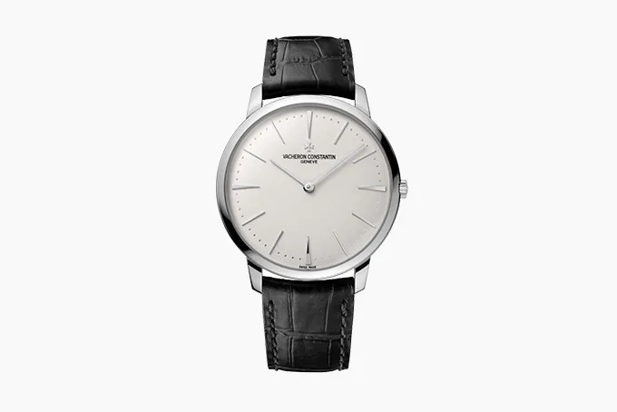 Vacheron Constantin Patrimony watch with 18-karat white gold case and minimalist design