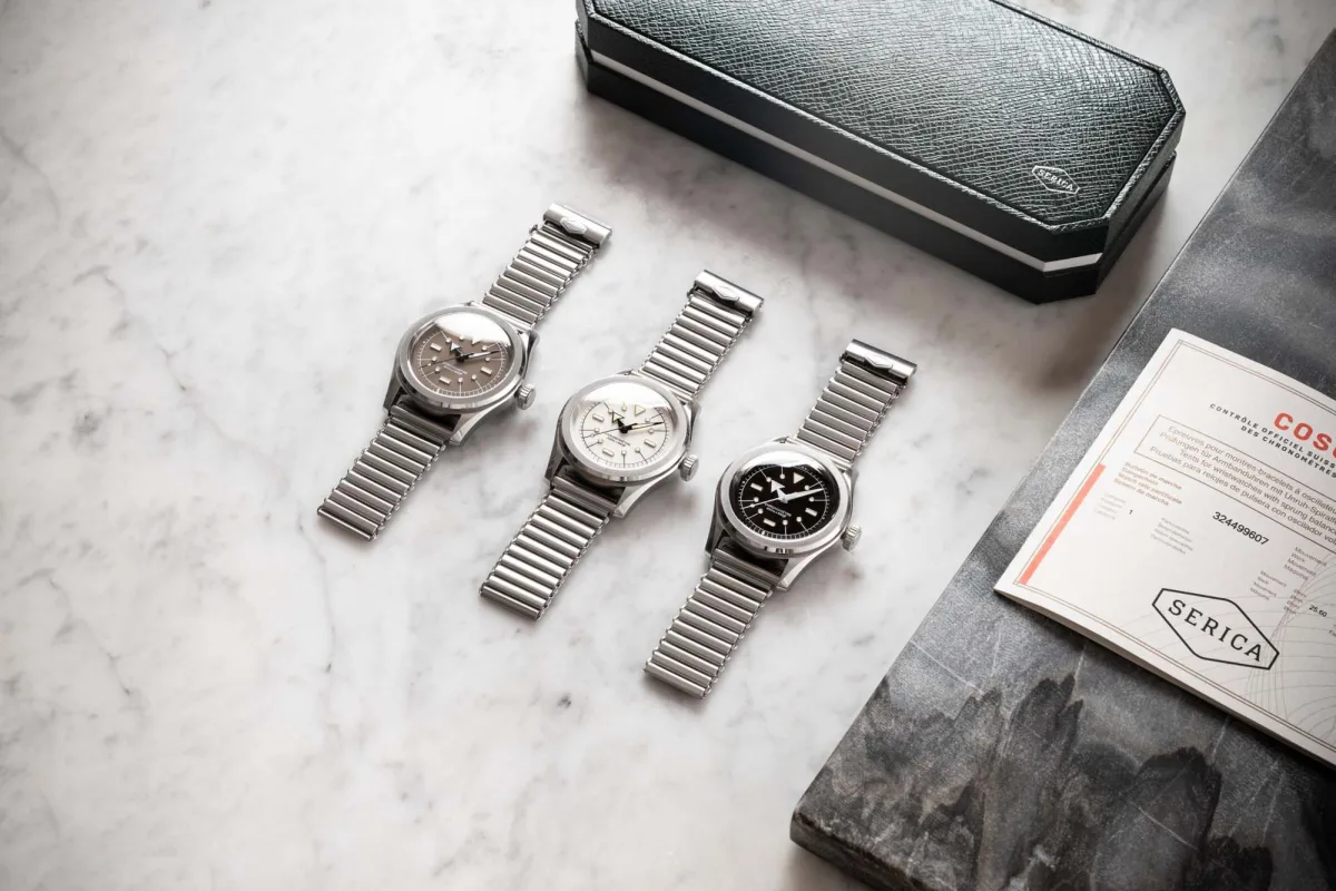 Serica 6190 M.S.L. chronometer in vintage style