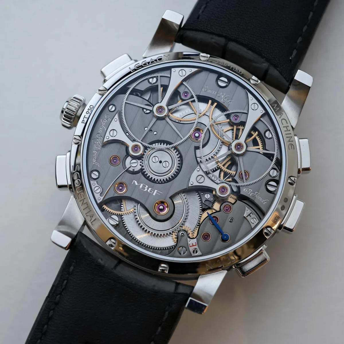 Mechanical components of MB&F LM Sequential Flyback
