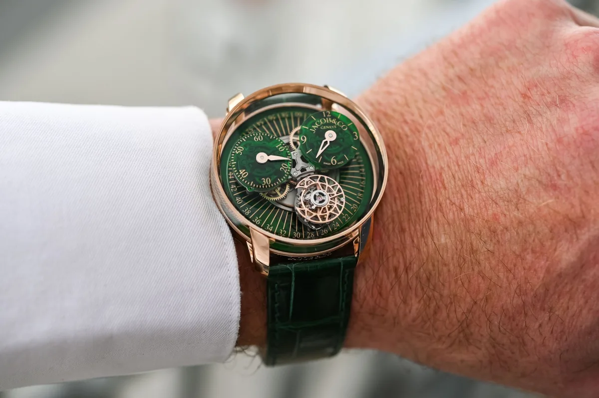 Jacob & Co. Astronomia Regulateur watch with rotating mechanism