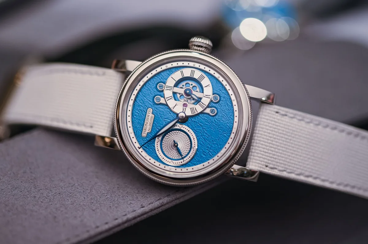 Chronoswiss Strike Two watch with horizontal regulator