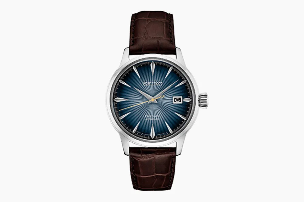 Seiko Presage Cocktail Time with sunray-patterned dial