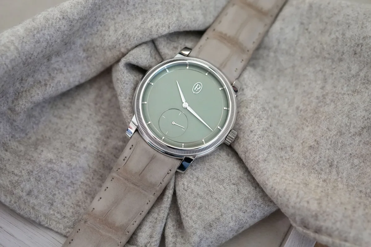 Parmigiani Toric Small Seconds watch close-up