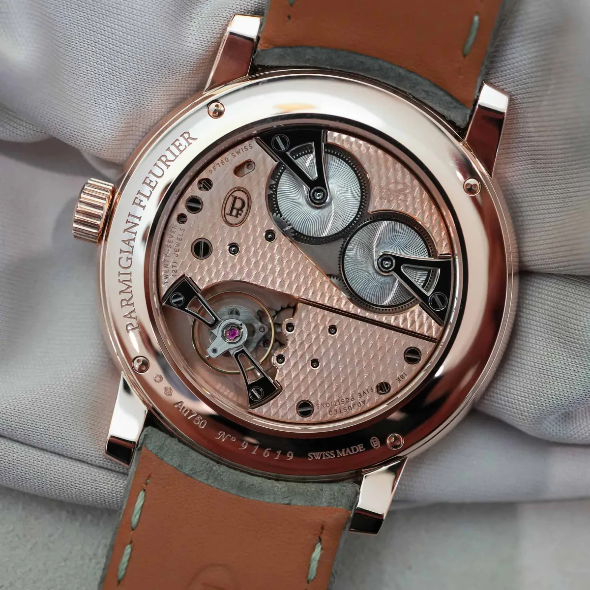 Toric Small Seconds watch dial texture