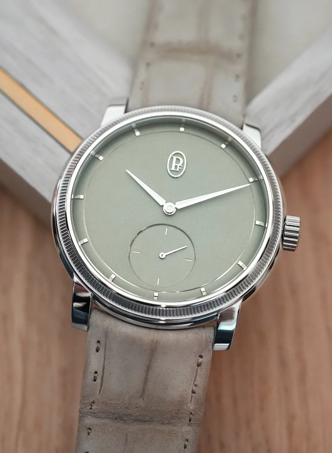 Side view of Toric Small Seconds watch case