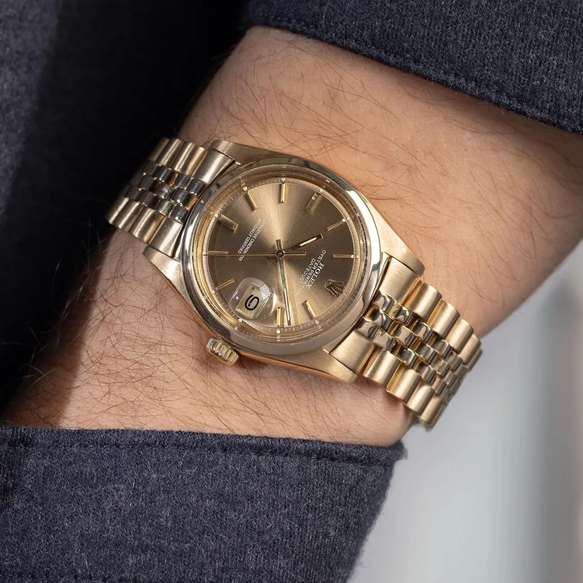 Close-up of Rolex Datejust ref. 1600/8
