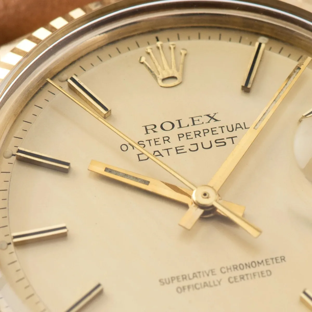 Rolex Datejust ref. 1601/8 with gold dial