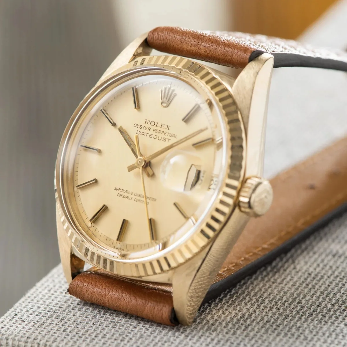 Detail of Rolex Datejust ref. 1601/8 dial