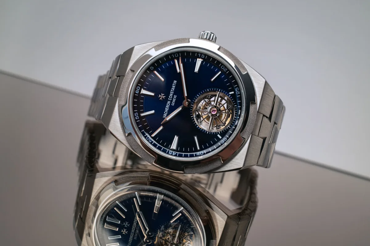 Vacheron Constantin Overseas Tourbillon Titanium watch front view