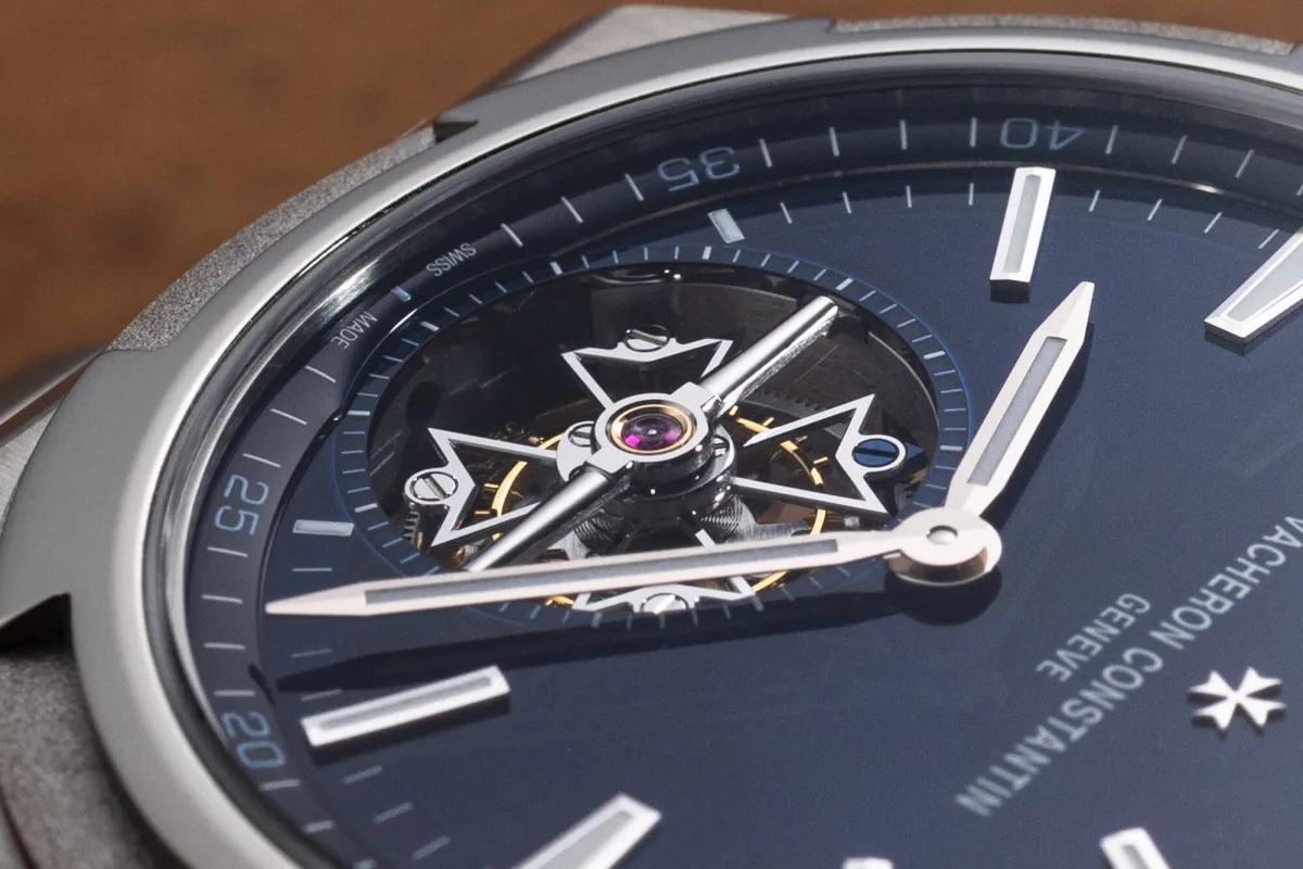 Vacheron Constantin Overseas Tourbillon with blue fabric strap