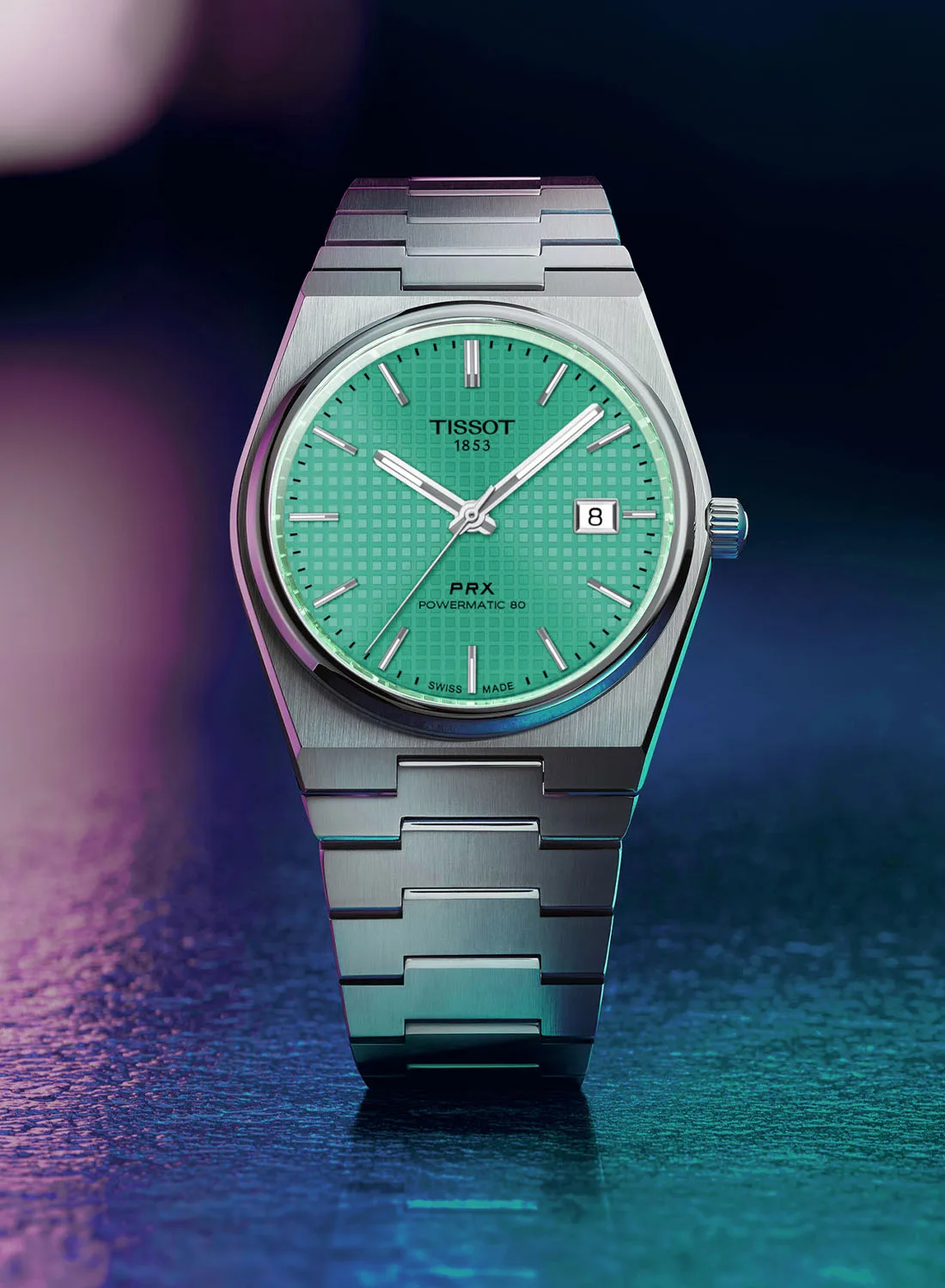 Tissot PRX Automatic with green dial on display
