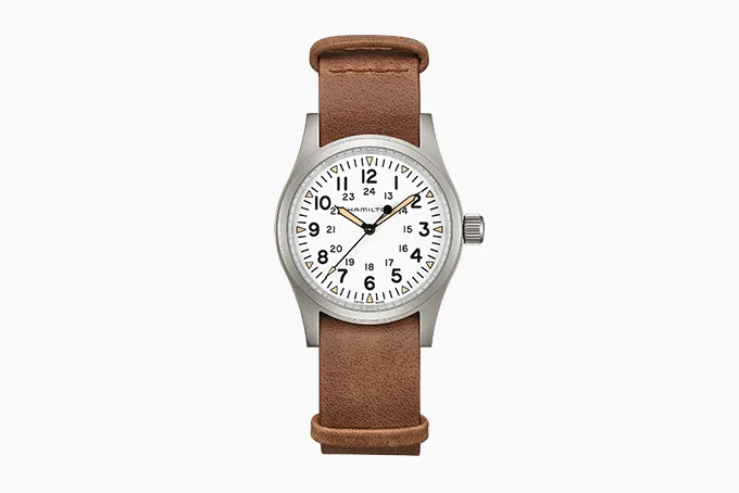 Hamilton Khaki Field Mechanical watch with military-inspired design