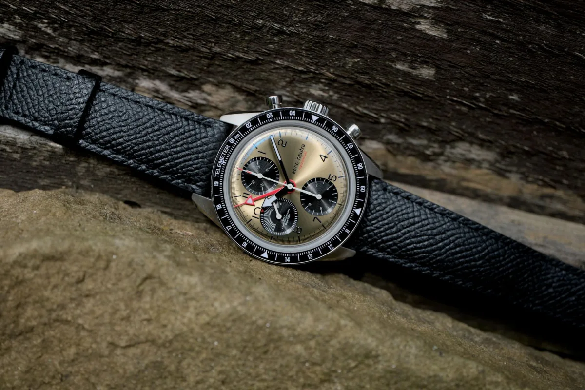 Echo/Neutra watch showing chronograph and GMT functions
