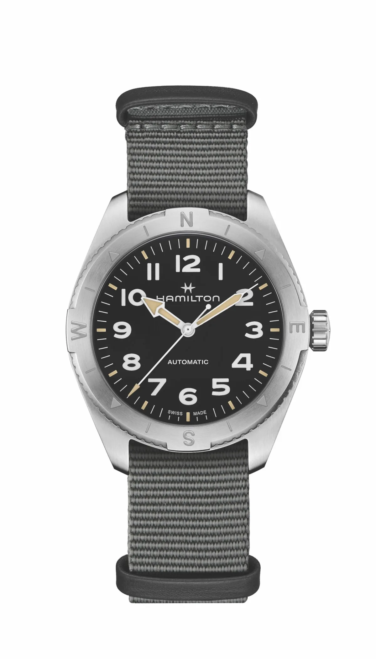 Detail of Hamilton Khaki Field Expedition hands
