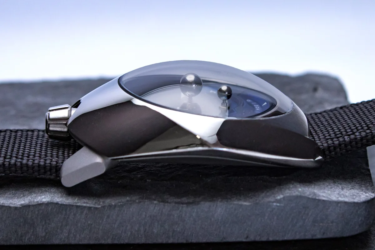 SpaceOne Tellurium watch with titanium case design