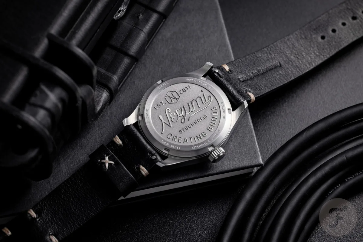 Nezumi Terrain on a leather strap
