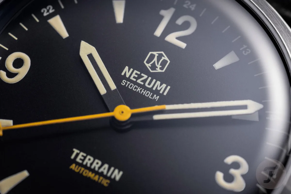 Nezumi Terrain with blue dial and brown strap