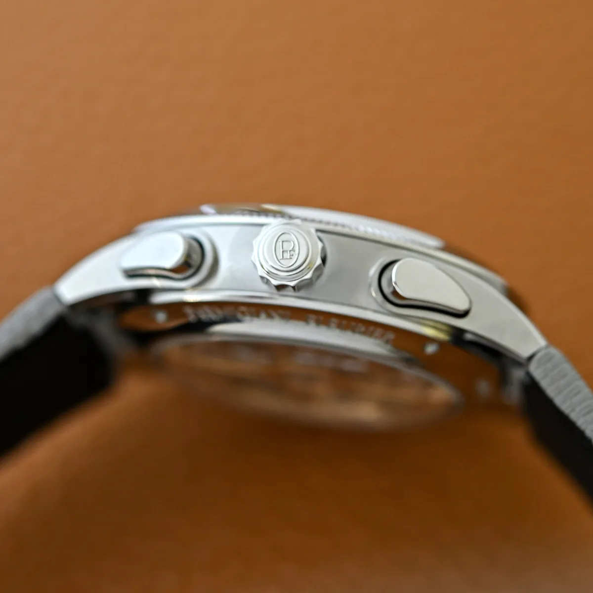 Back view showing the movement of Parmigiani Tonda PF Sport Chronograph