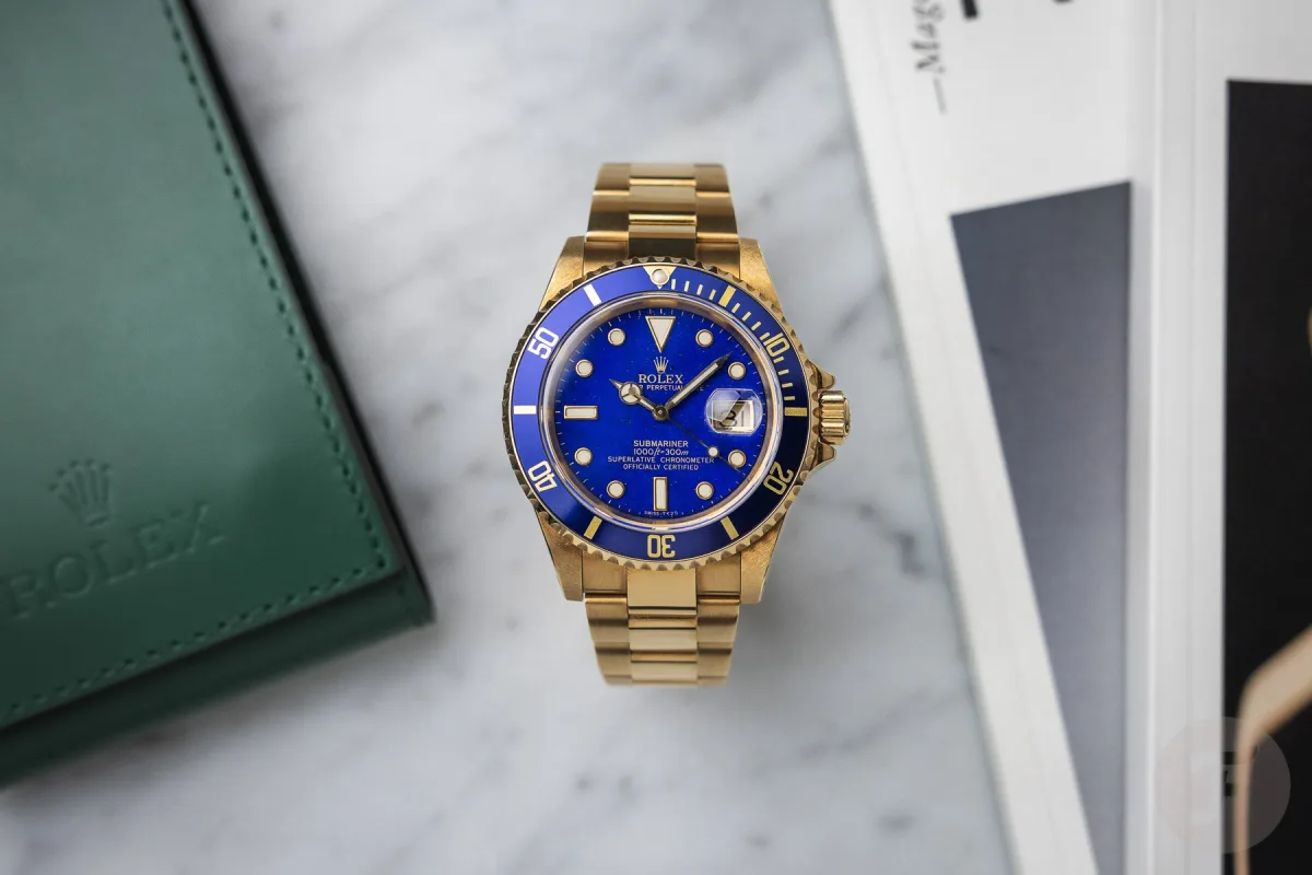 Rolex Submariner Date ref. 16618 with lapis lazuli dial