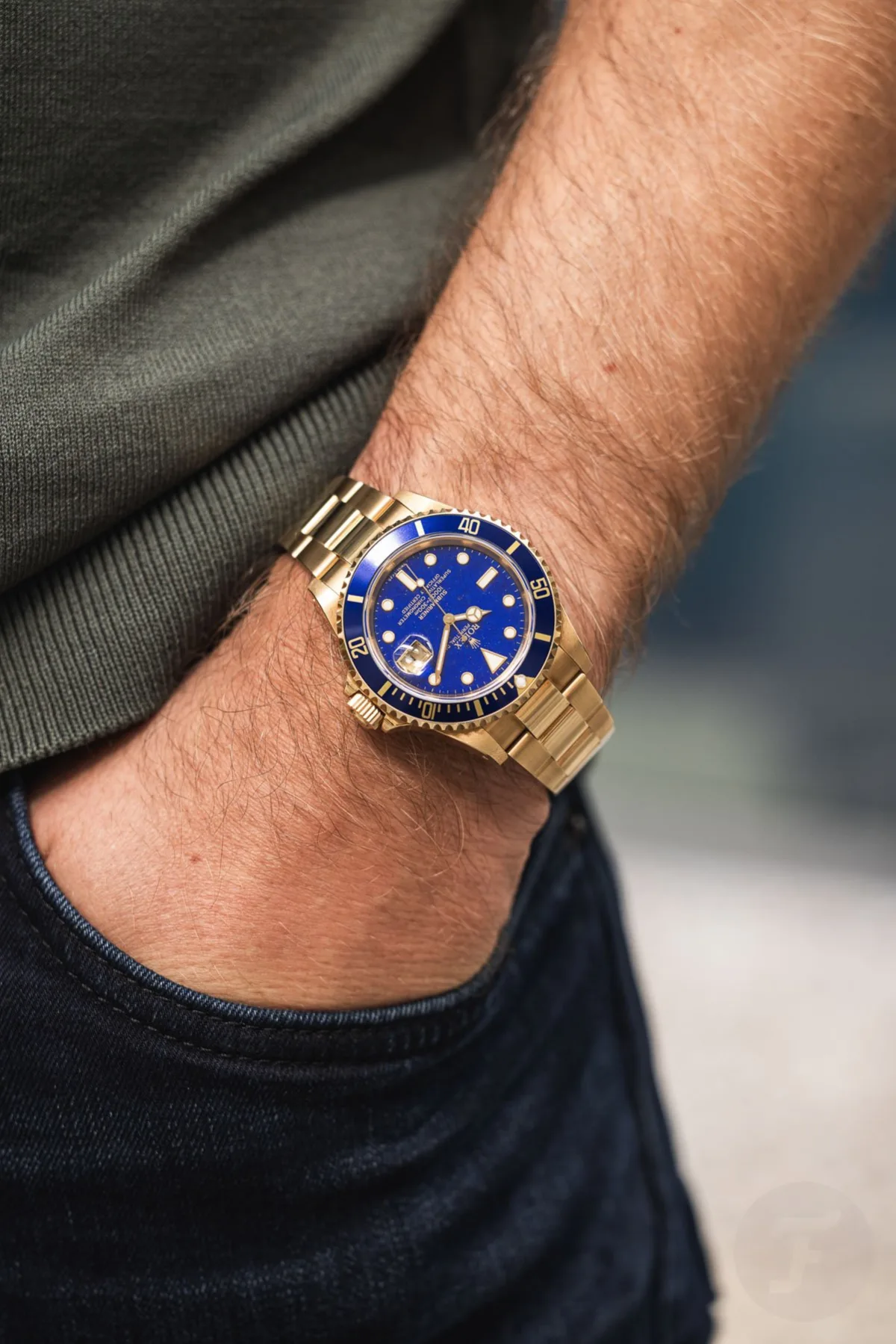 Rolex Submariner Date ref. 16618 close-up