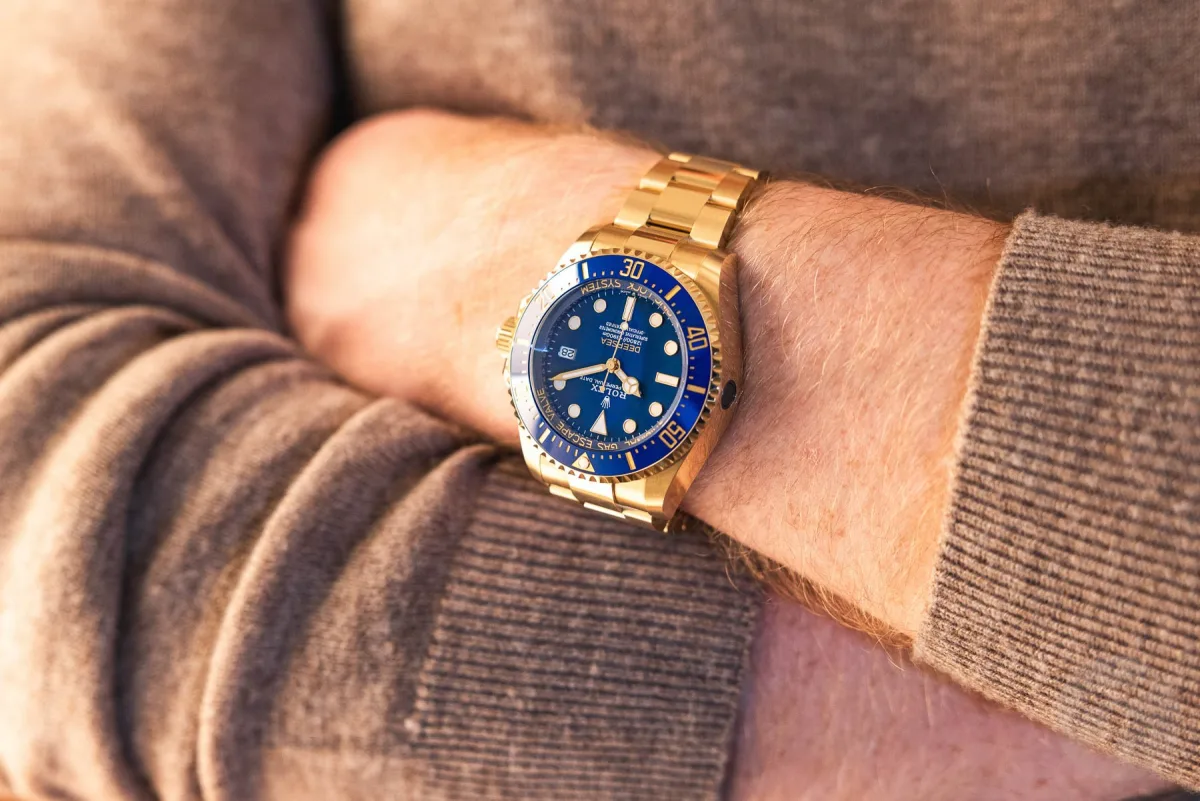 Collection of gold Rolex sports watches