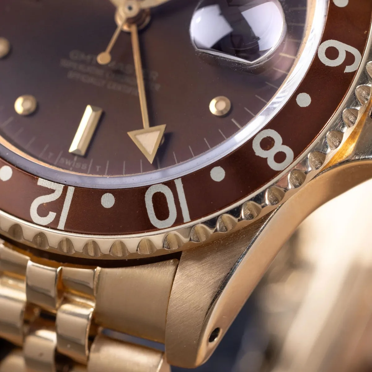 Rolex GMT-Master ref. 1675/8 with brown dial