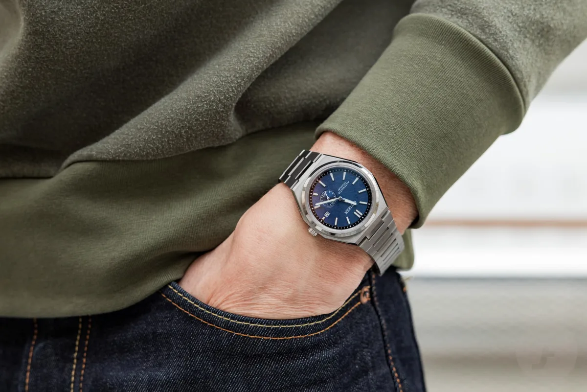Turquoise dial version of Citizen Super Titanium Automatic Small Seconds